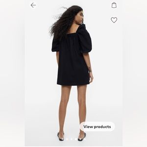 Cotton puff sleeve dress